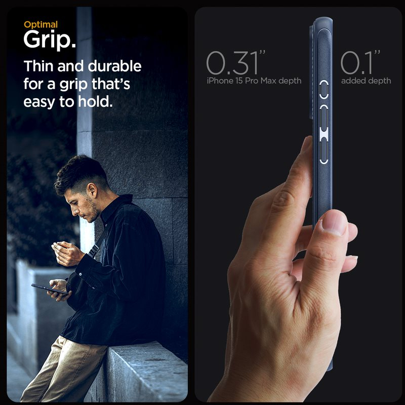 Case Spigen Mag Armor MagFit iPhone 15 Pro Max 6.7 Inch 2023 - Navy Blue 2 Spigen Mag Armor MagFit