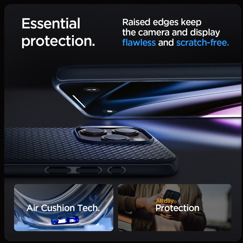 Case Spigen Mag Armor MagFit iPhone 15 Pro Max 6.7 Inch 2023 - Navy Blue 3 Spigen Mag Armor MagFit