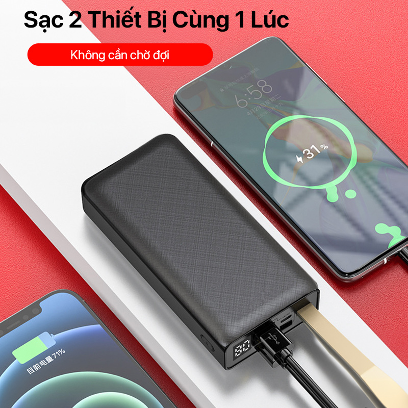 Pin sạc dự phòng Philips - DLP9790 - Digital Fast Charge Power Bank - 22.5W - 30000mAh 3 Philips - Digital Fast Charge Power Bank 22.5W 30,000mAh - DLP9790