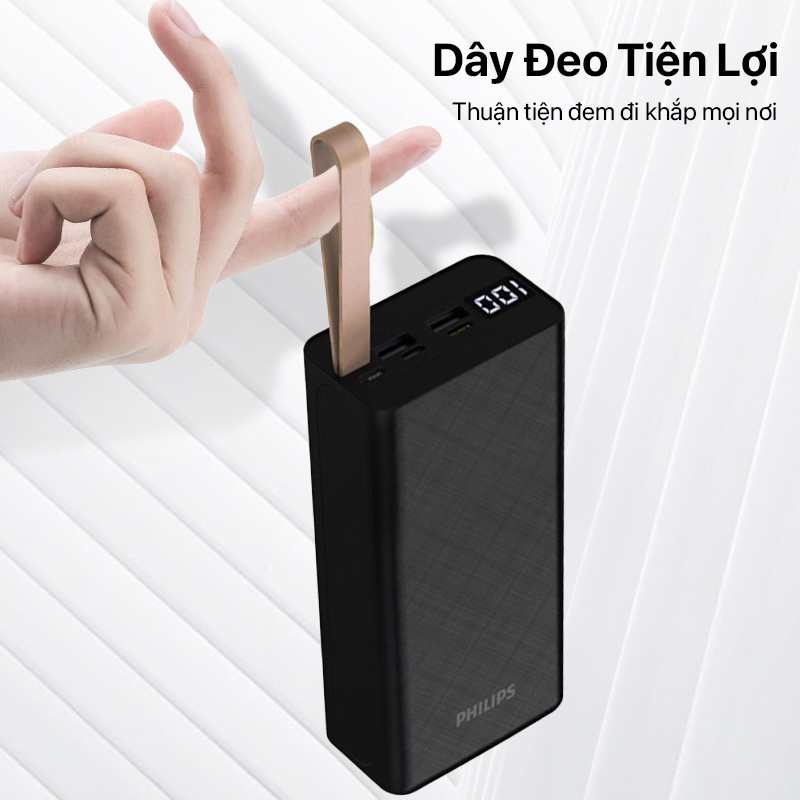 Pin sạc dự phòng Philips - DLP9790 - Digital Fast Charge Power Bank - 22.5W - 30000mAh 4 Philips - Digital Fast Charge Power Bank 22.5W 30,000mAh - DLP9790