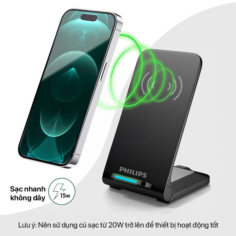 Philips - Foldable Wireless Charger - DLP9320 1 Đế sạc không dây gấp gọn Philips