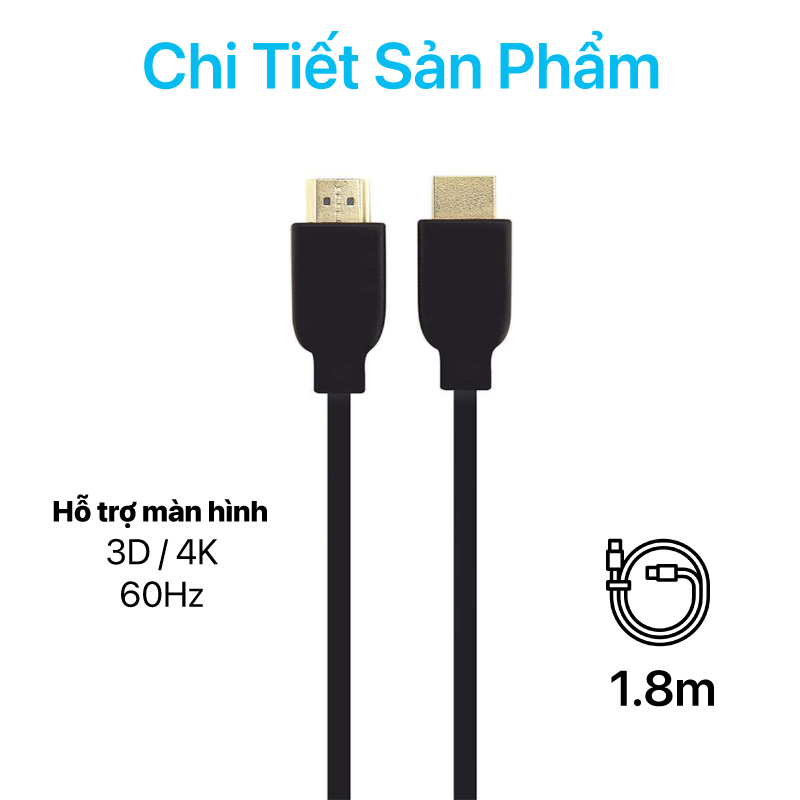 Philips - HDMI With Ethernet Cable, 4K UHD, 3D Enable 1.8M - SWV1436 1 Philips - HDMI With Ethernet Cable, 4K UHD, 3D Enable 1.8M - SWV1436