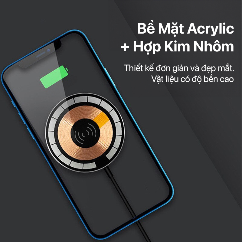 PHILIPS - MAGSAFE WIRELESS CHARGER (DLP9739TB/74) 2 Đế sạc không dây Philips - Magsafe Wireless Charger DLP9739