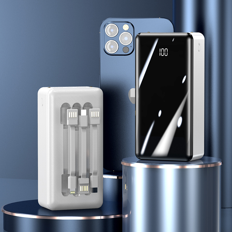 Pin sạc dự phòng Philips -DLP9693 - 22.5W With 3 Cables - 30000mAh 2 Philips - Polymer Battery 22.5 With 3 Cables Power Bank 30,000mAh White - DLP9693