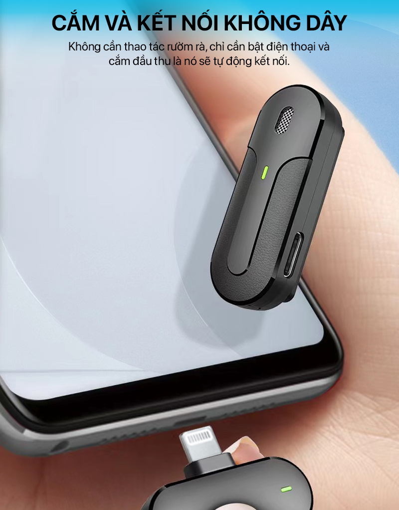 Philips - Micro Không Dây Cài Áo Kết Nối Cổng Lighting (1 Receiver + 2 Mic) 1 philips 2 micro 1 receiver khong day cai ao ket noi cong lighting 02