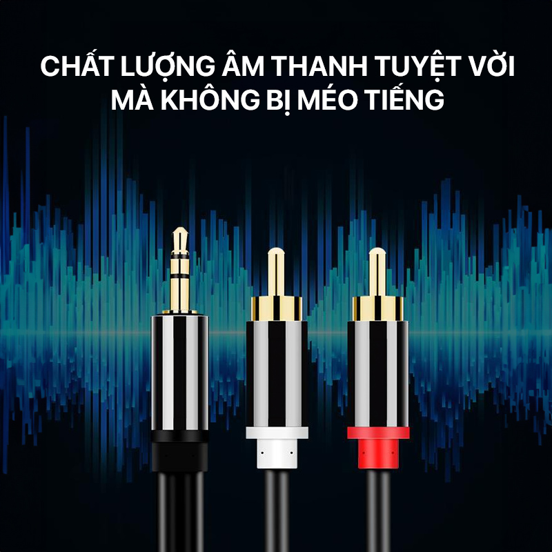 Cáp Chuyển Đổi Âm Thanh Philips - Audio Cable 3.5MM Stereo To 2XRCA 3