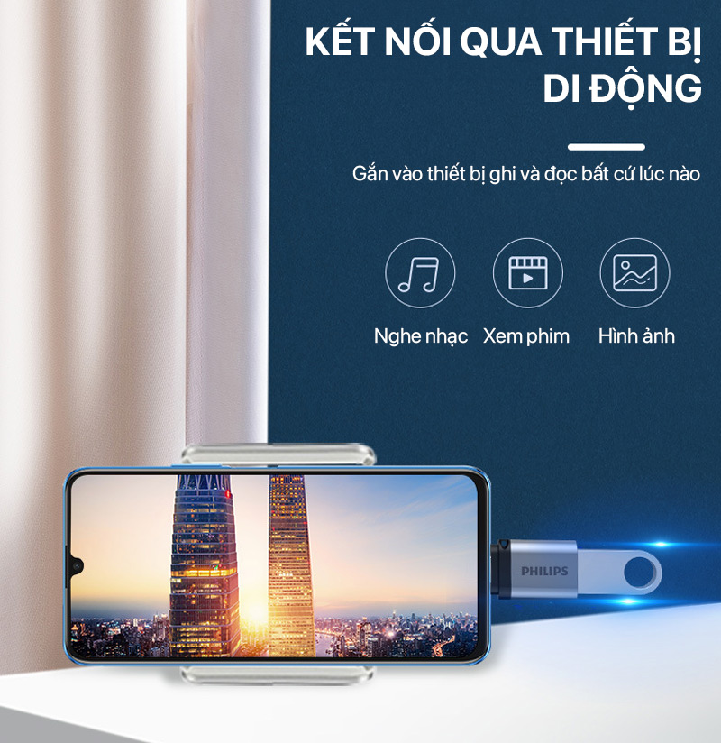 Philips - Bộ Chuyển Type-C Male To USB 3.0 Female SWA3080 2 philips bo chuyen type c male to usb 3 female swa3080 02