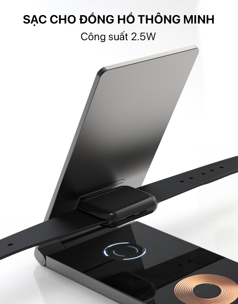 Philips - Foldable 4-in-1 Magnectic Wireless Charger - DLP9340 6 philips foldable stand 4 in 1 magnectic wireless charger 05