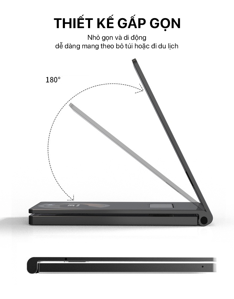 Philips - Foldable 4-in-1 Magnectic Wireless Charger - DLP9340 5 philips foldable stand 4 in 1 magnectic wireless charger 07