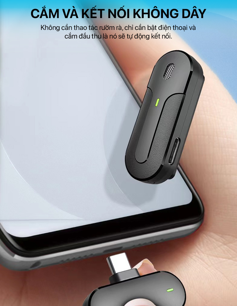 Philips - Micro Không Dây Cài Áo Kết Nối Cổng Lighting (1 Receiver + 1 Mic) 3 philips micro khong day cai ao ket noi cong lightning 03