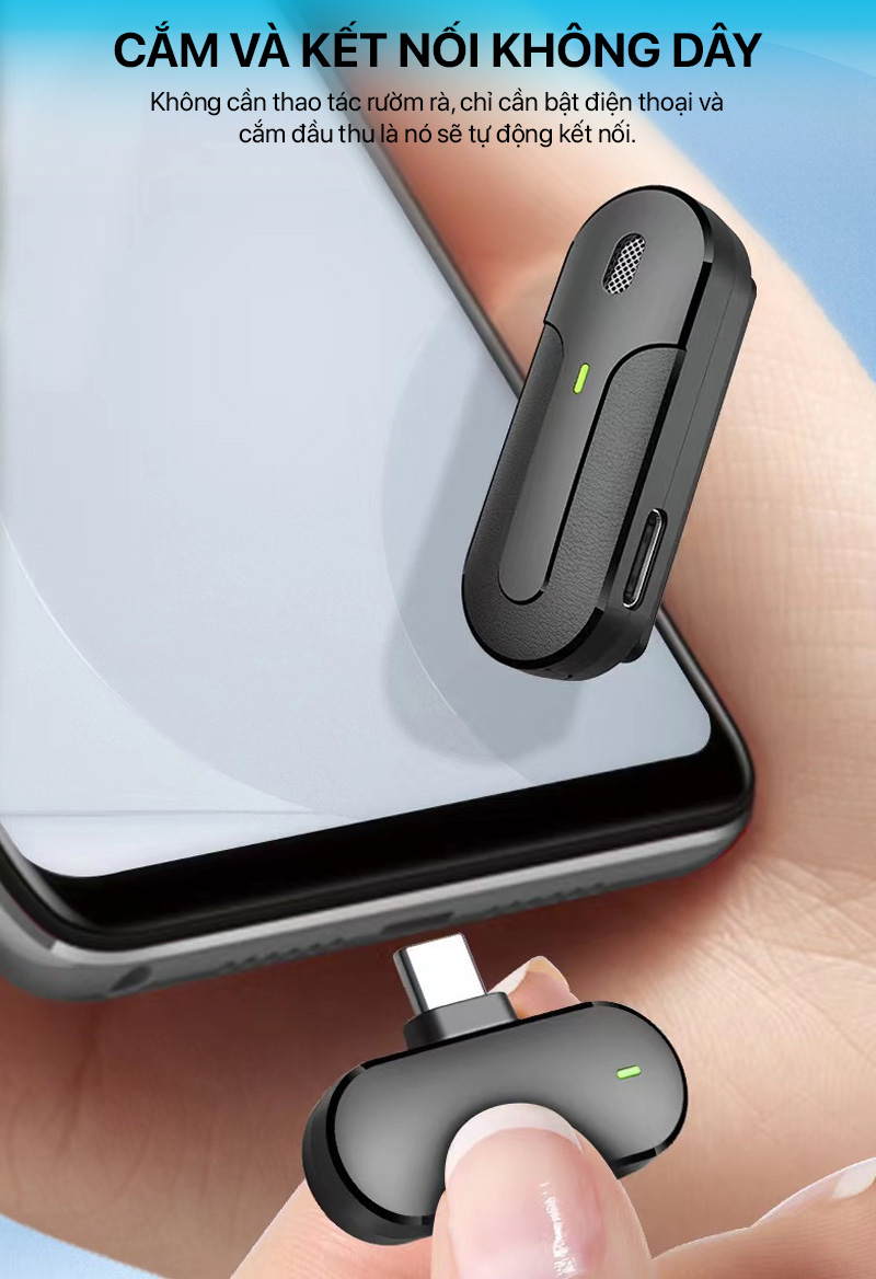 Philips - Không Dây Cài Áo Kết Nối USB-C (1 Receiver+1 Mic) DLM9001C/74 3 philips micro khong day cai ao ket noi cong usb c 03