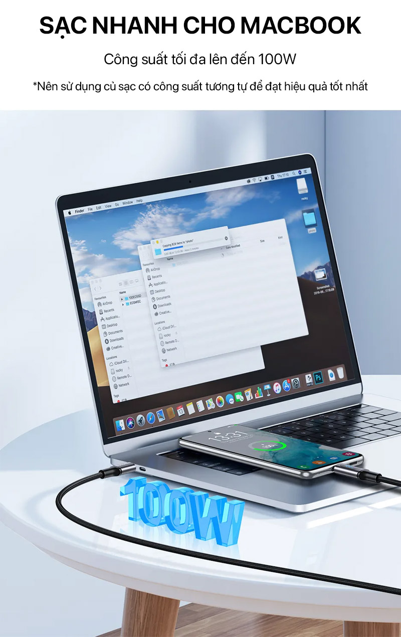 Cáp Sạc Philips Sync & Charge Type-C To Type-C 2M Digital Display - DLC9102 5