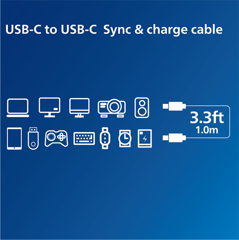 Philips - Cáp sạc Sync & Charge Type-C TO TYPE-C 1M USB4.0/240W/40G 1 sync & charge type c to type c 1m 01
