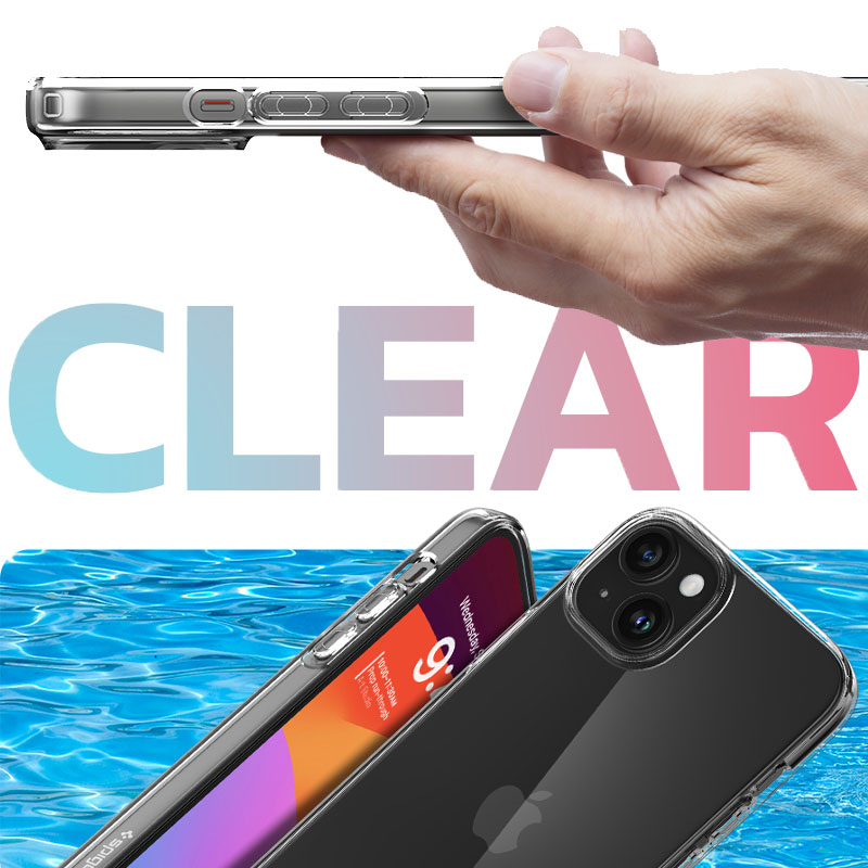 Case Spigen Liquid Crystal iPhone 15 Plus 6.7 Inch 2023 - Crystal Clear 1 Spigen Liquid Crystal