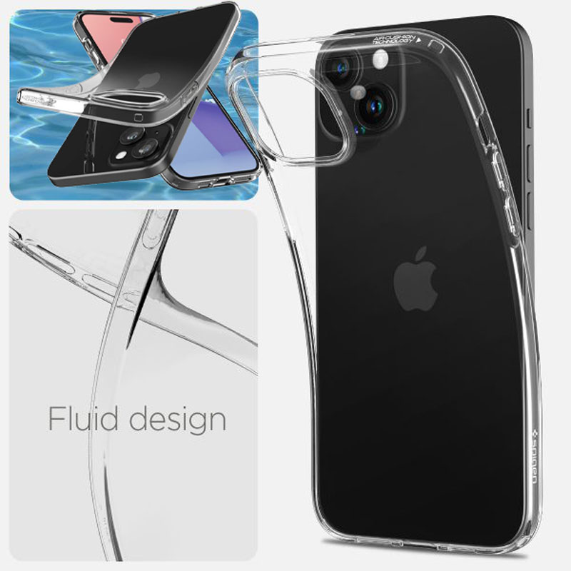 Case Spigen Liquid Crystal iPhone 15 Plus 6.7 Inch 2023 - Crystal Clear 2 Spigen Liquid Crystal