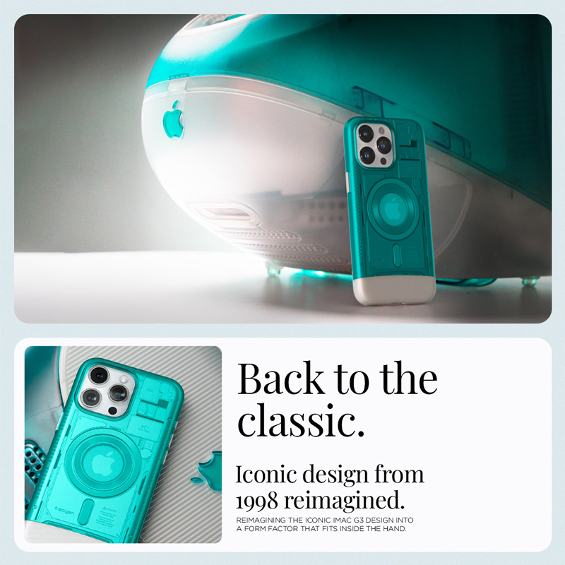 Case Spigen Classic C1 MagFit iPhone 15 Pro Max 6.7 Inch 2023 - Bondi Blue 3