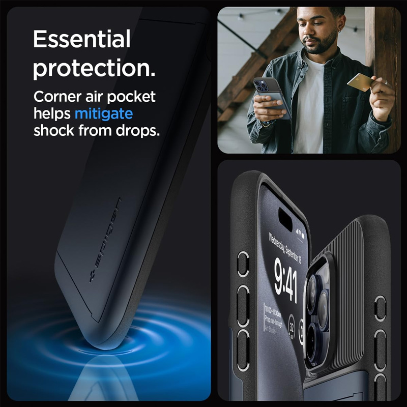 Case Spigen Slim Amore CS iPhone 15 Pro Max 6.7 Inch 2023 - Metal Slate 4 case spigen thin fit iphone 15 pro 6 inch 2023 metal slate 03