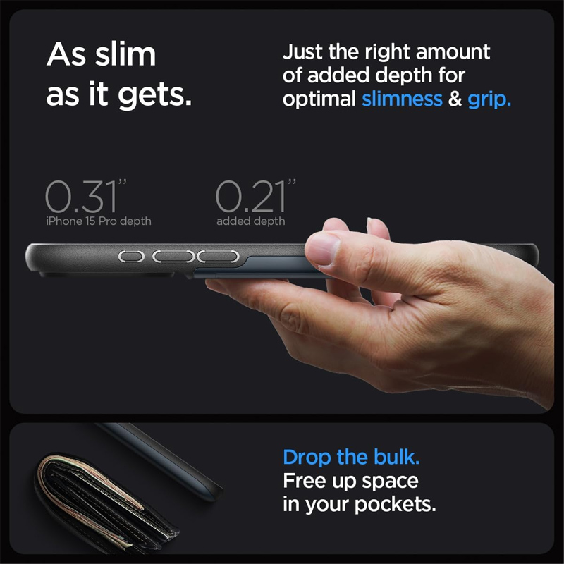 Case Spigen Slim Amore CS iPhone 15 Pro Max 6.7 Inch 2023 - Metal Slate 5 case spigen thin fit iphone 15 pro 6 inch 2023 metal slate 05