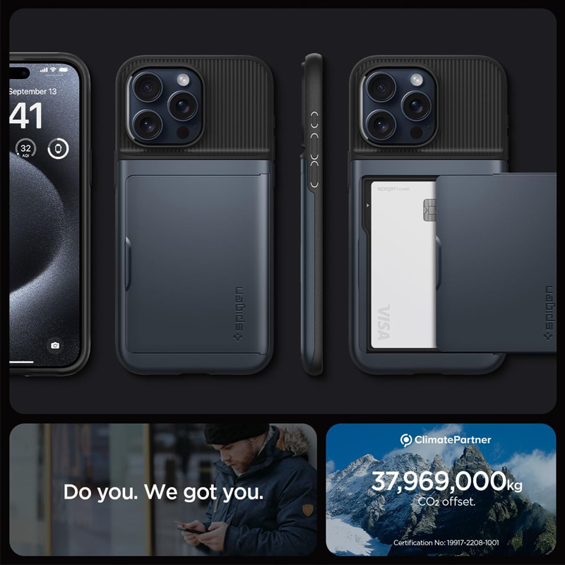 Case Spigen Slim Amore CS iPhone 15 Pro Max 6.7 Inch 2023 - Metal Slate 6 case spigen thin fit iphone 15 pro 6 inch 2023 metal slate 06