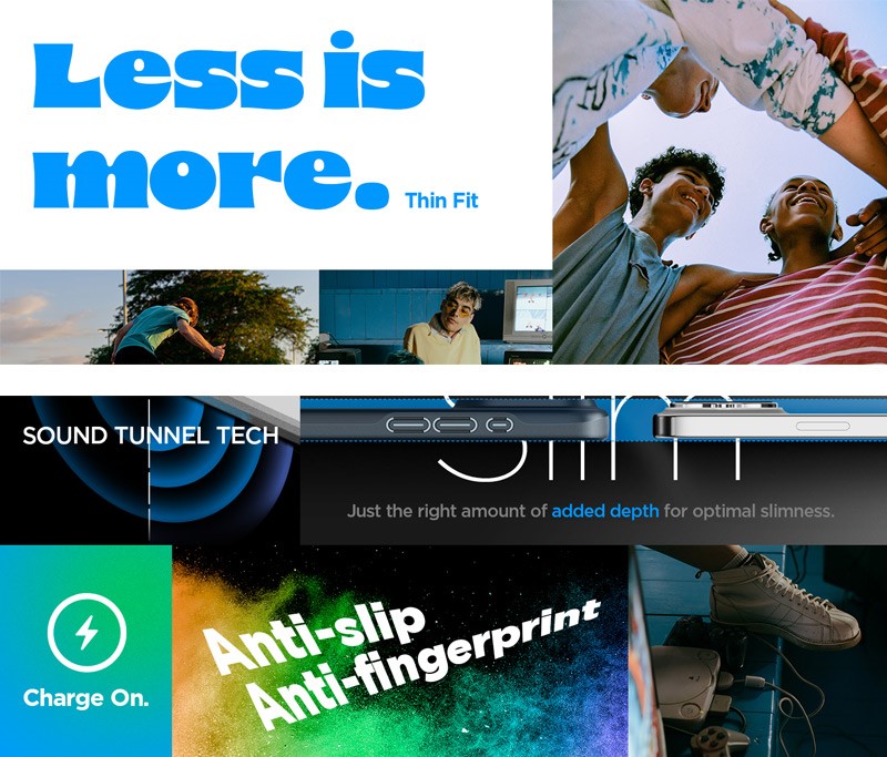 Case Spigen Thin Fit iPhone 15 Pro Max 6.7 Inch 2023 - Metal Slate 1