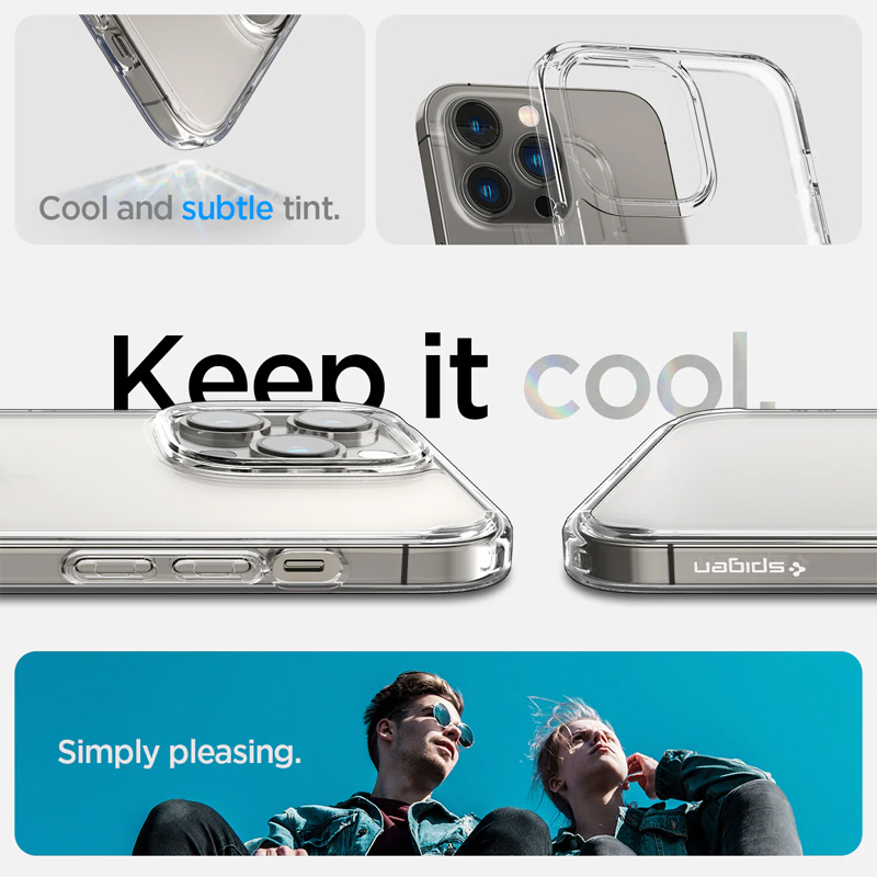 Case Spigen Iphone 14 Pro Max Ultra Hybrid Crystal Clear 4 op lung iphone 14 promax spigen ultra hybrid crystal clear 02