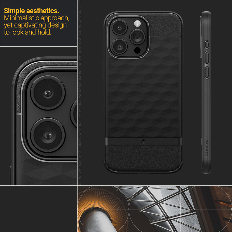 Case Spigen Parallax Mag Armor iPhone 15 Pro Max 6.7 Inch 2023 - Matte Black 1 Spigen Parallax Mag