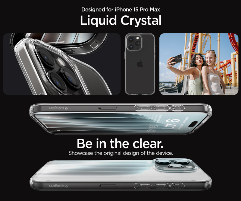 Case Spigen Liquid Crystal iPhone 15 Pro 6.1 Inch 2023 - Crystal Clear 1 Sigen Liquid Crystal