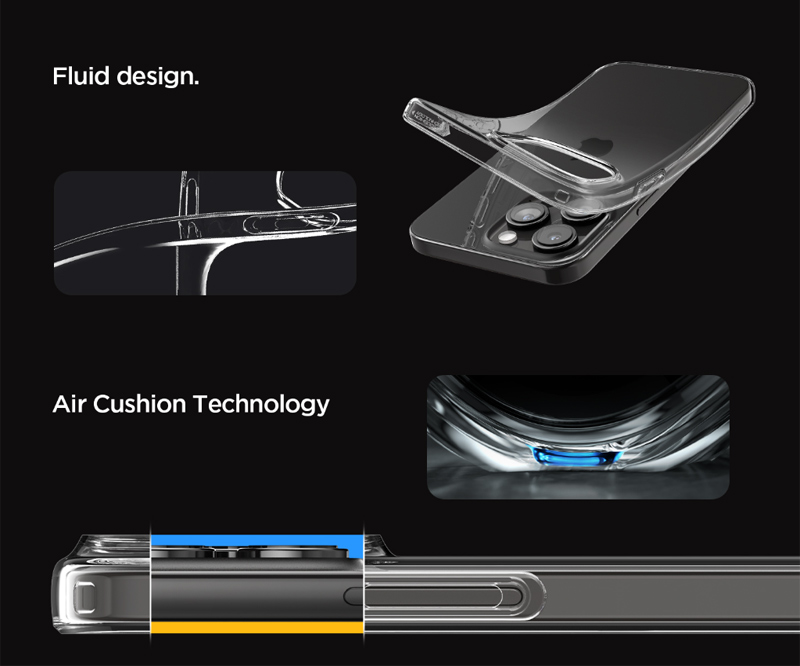 Case Spigen Liquid Crystal iPhone 15 Pro 6.1 Inch 2023 - Crystal Clear 2 Sigen Liquid Crystal