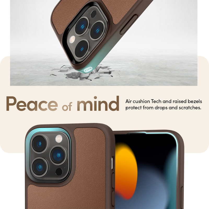 Case Spigen Iphone 14 Pro Max Cyrill Kajuk Mag Brown 2 op lung spigen cyrill iphone 14 pro max kajuk mag magsafe brown 02