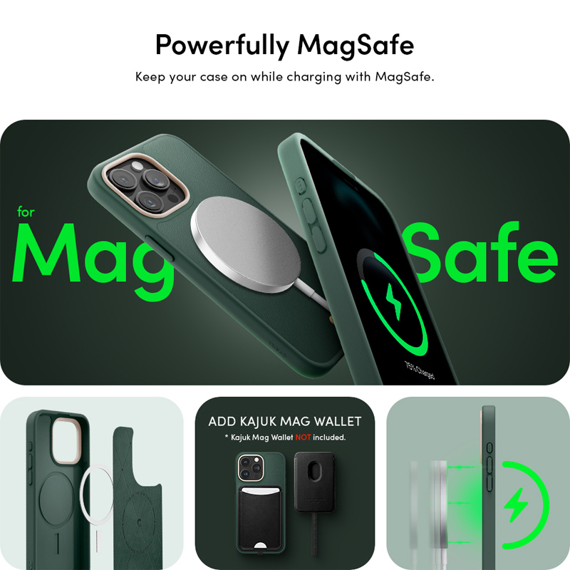 Case Spigen Cyrill Kajuk Mag iPhone 15 Pro Max 6.7 Inch 2023 - Forrest Green 1 Spigen Cyrill Kajuk Mag