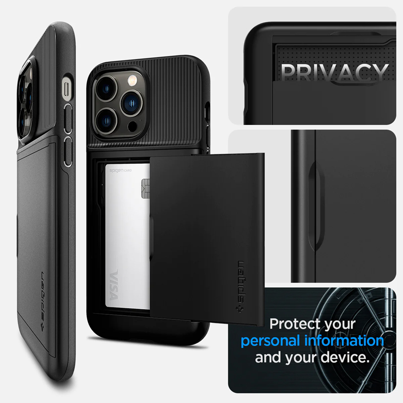 Case Spigen Iphone 14 Pro Max Slim Armor Cs Black 3 op lung spigen iphone 14 pro max slim armor cs black 03