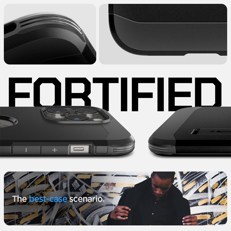 Case Spigen Iphone 14 Pro Max Tough Armor Magfit Black 4 op lung spigen iphone 14 pro max tough armor magfit magsafe black 02