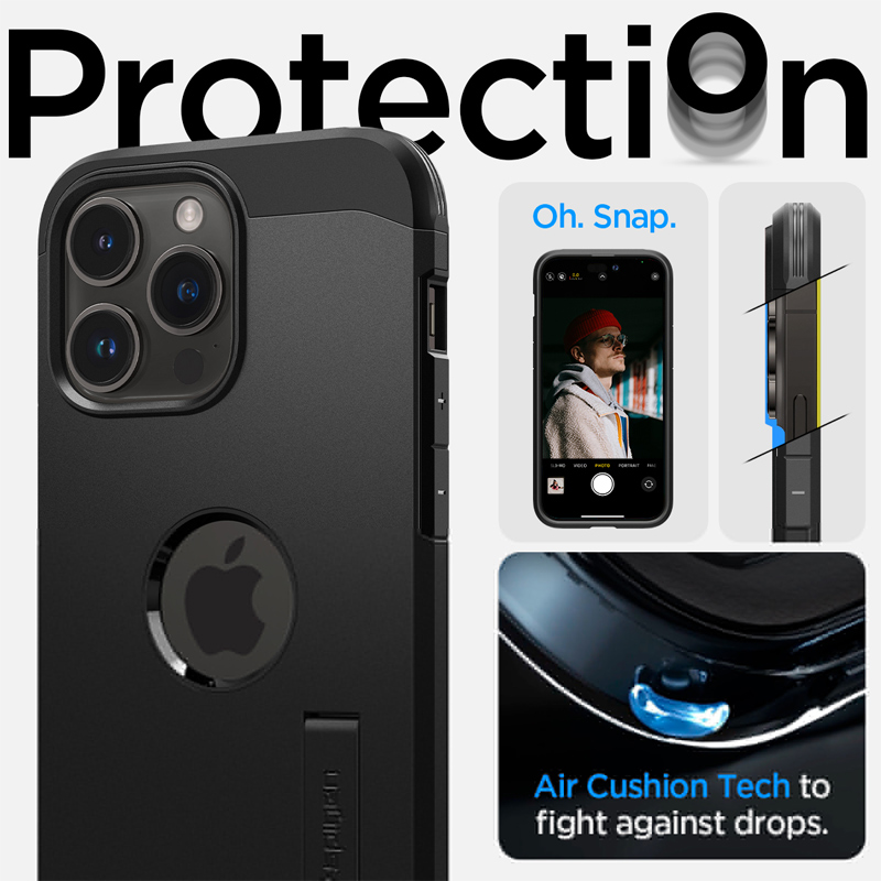 Case Spigen Iphone 14 Pro Max Tough Armor Magfit Black 3 op lung spigen iphone 14 pro max tough armor magfit magsafe black 04