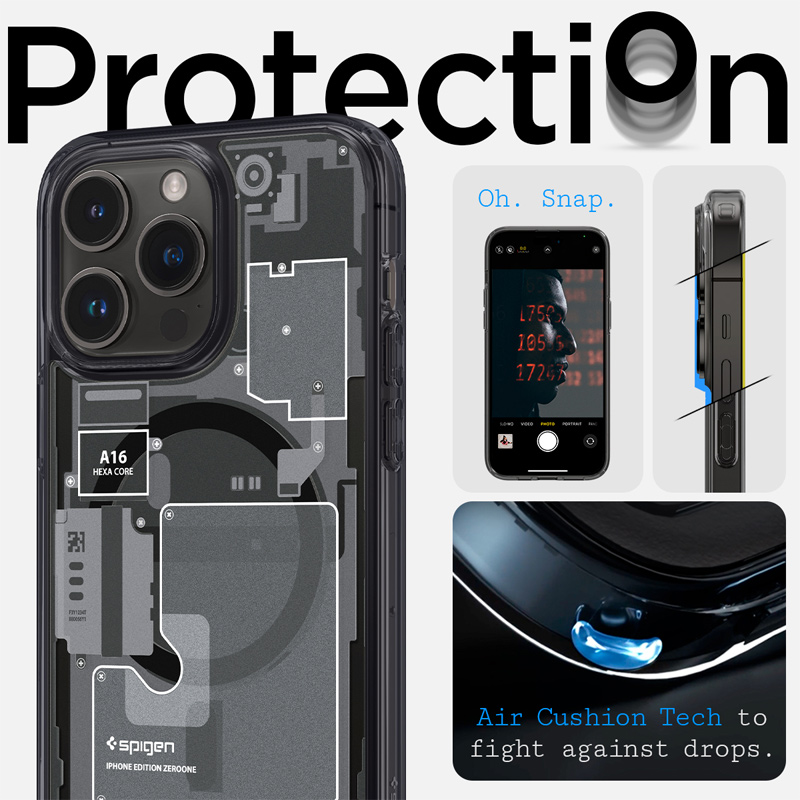 Case Spigen Iphone 14 Pro Max Ultra Hybrid Magfit Zero One 2 op lung spigen iphone 14 promax ultra hybrid zero one magfit magsafe design for magsafe 03