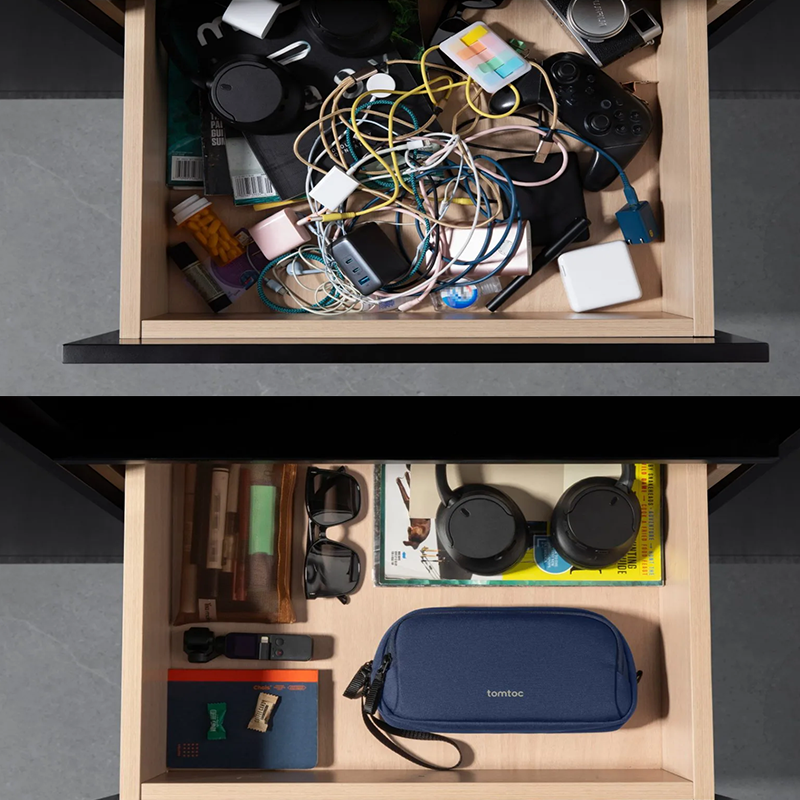 Túi Đựng Phụ Kiện Quốc Dân Tomtoc Light-T12 Electronic Accessory Pouch 1.8L 