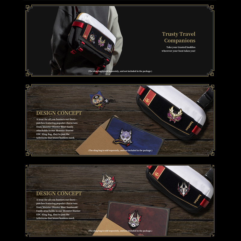 Phụ Kiện Sticker Tomtoc (USA) Steam Deck MHRS-Embroidery Patch Sunbreak (S009R1) 1 phu kien sticker tomtoc steam deck embroidery patch rise 01