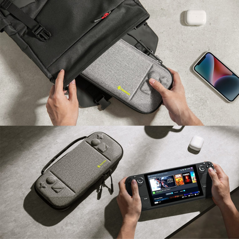 Túi Chống Va Đập Tomtoc (USA) FancyCase-G38 Steam Deck - Gray (G38M1G2) 1 tui chong va dap tomtoc steam deck fancycase gray 03