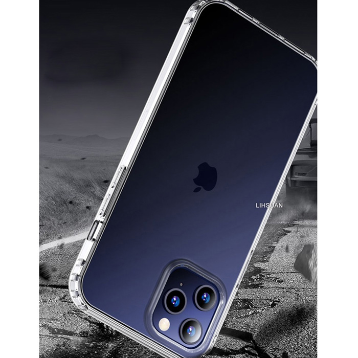 Case Silicon iPhone 12 1 TOTU - Clear Case Soft Silicone for iPhone 12/iPhone 12 Pro