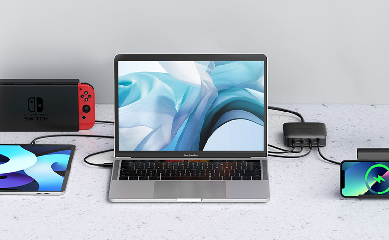 Bộ sạc 4 in 1 Ugreen 100W USB-C Desktop Charger 70869 2 Bộ sạc 4 in 1 Ugreen 100W USB-C Desktop Charger 70869