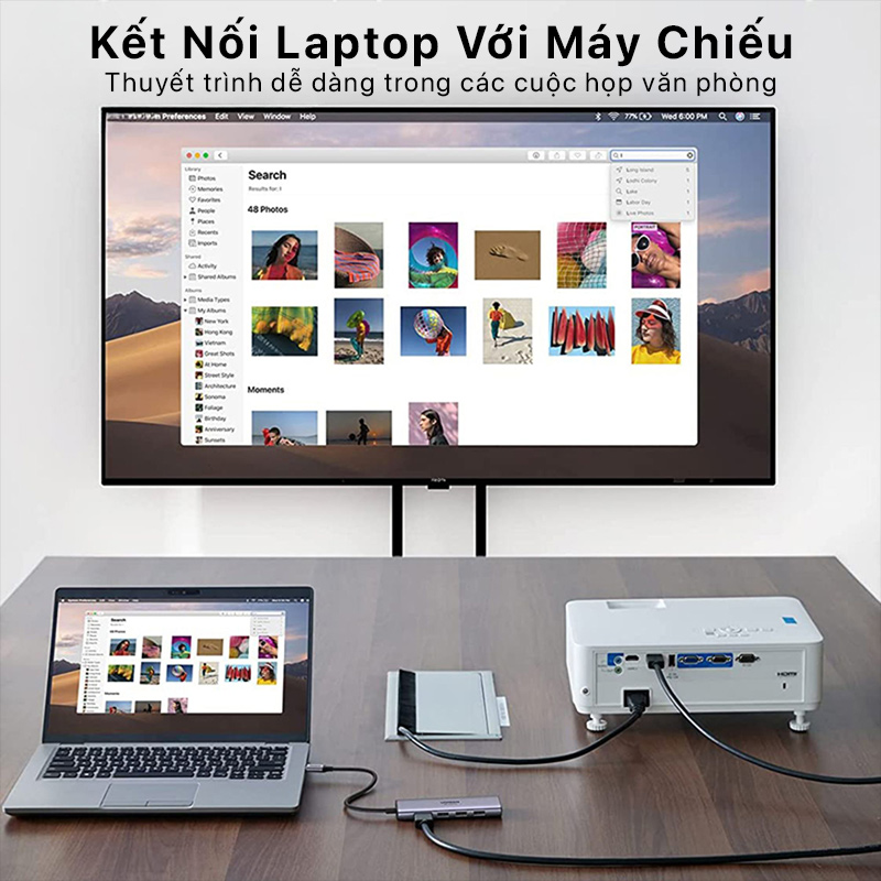 UGREEN - 4K 60Hz HDMI + 3XUSB3.0 + Card Reader USB-C Multifunction Adapter CM511 3 ugreen 4k 60hz hdmi 3xusb3.0 card reader usb type c 04