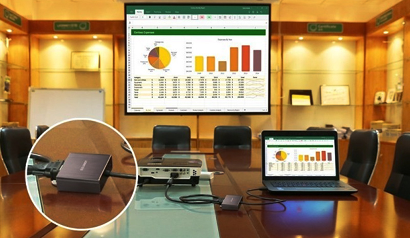 Ugreen HDMI to VGA with SPDIF +3.5mm Audio 40282 2 ugreen hdmi to vga with spdif 3 5mm audio 40282 01
