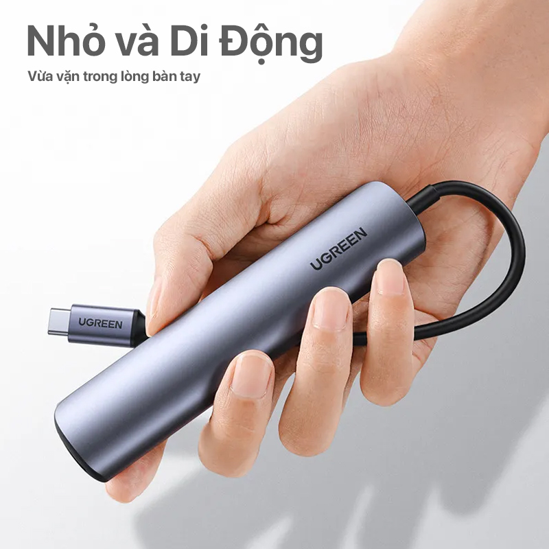 Ugreen USB-C To 3 USB A + 3.5MM Audio+ 4K HDMI CM478 7 Hub chuyển đổi Ugreen 5 trong 1 CM478