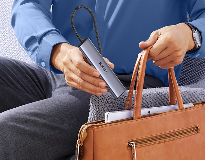 Ugreen USB-C To 3 USB A + 3.5MM Audio+ 4K HDMI CM478 8 Hub chuyển đổi Ugreen 5 trong 1 CM478