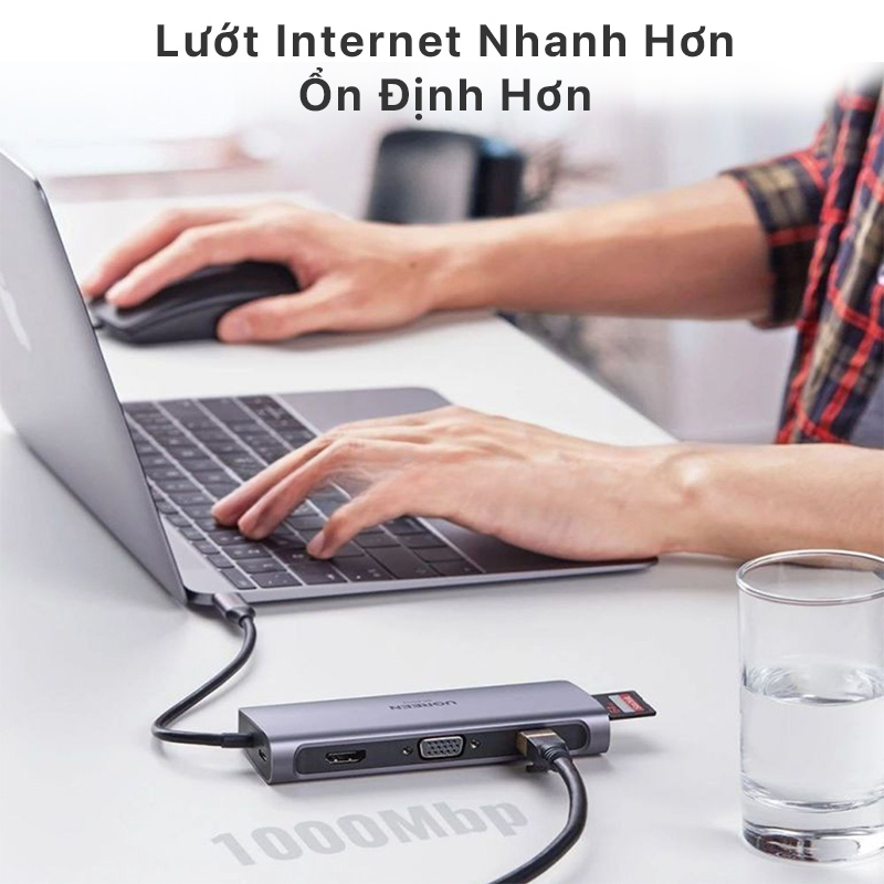 Ugreen USB C To HDMI VGA LAN 1GBPS HUB USB3.0 SD/TF Audio 7 ugreen usb c to hdmi vga lan 1gbps hub usb3.0 sd tf audio 01