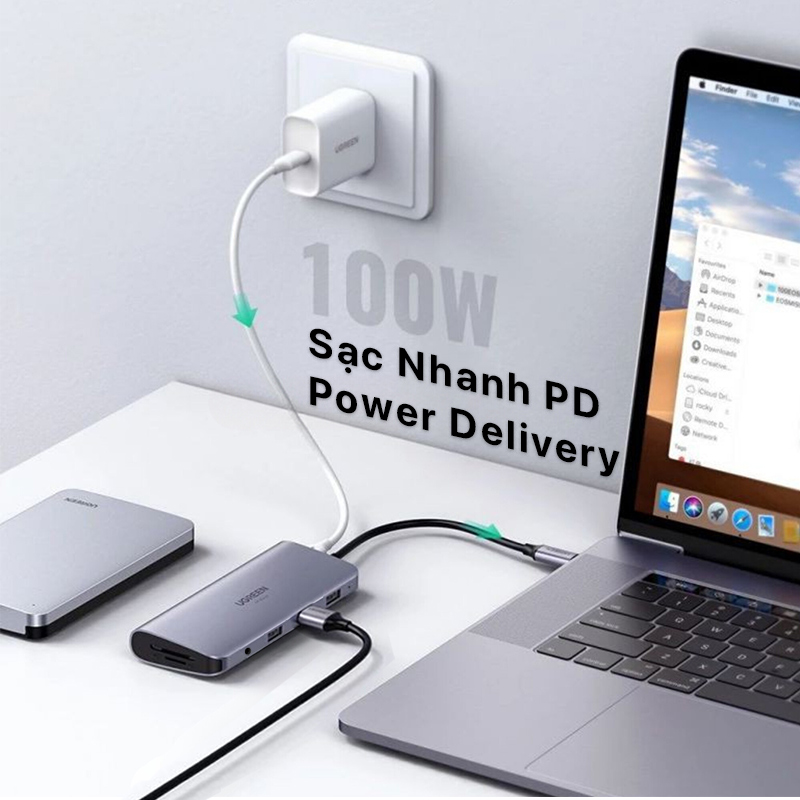 Ugreen USB C To HDMI VGA LAN 1GBPS HUB USB3.0 SD/TF Audio 4 ugreen usb c to hdmi vga lan 1gbps hub usb3.0 sd tf audio 03