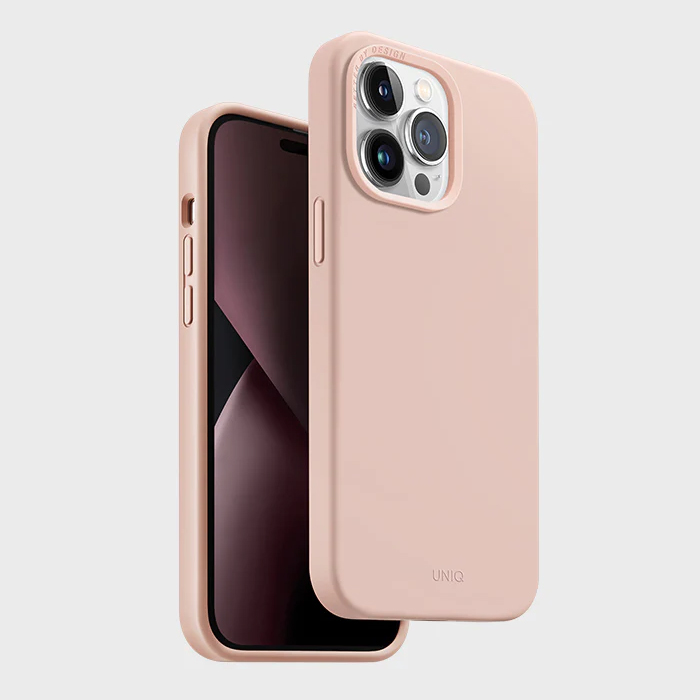 CASE IPHONE 14 PRO - HYBRID LINO - PINK - UNIQ 7 Case UNIQ Lino For IPhone 14 Pro - Pink