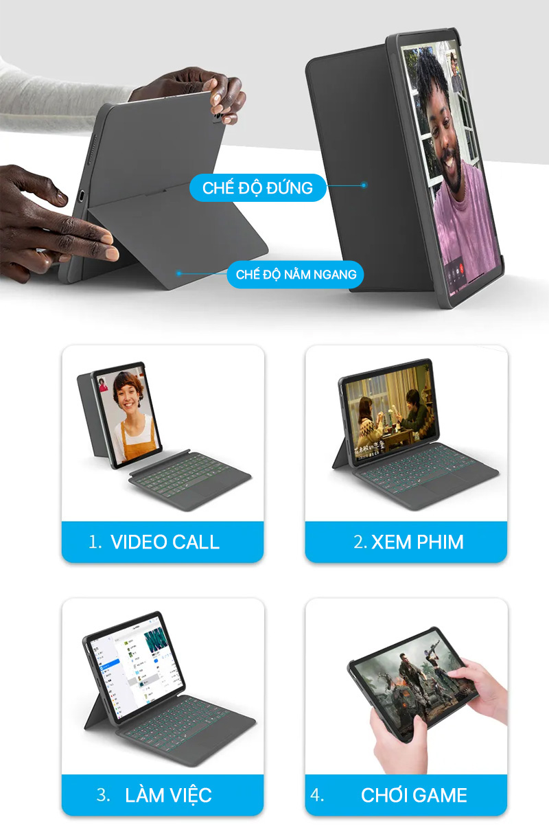 Wiwu - Combo Touch iPad Keyboard Case 10.2"/10.5" 1 wiwu combo touch ipad keyboard case 10.2 10.5 06