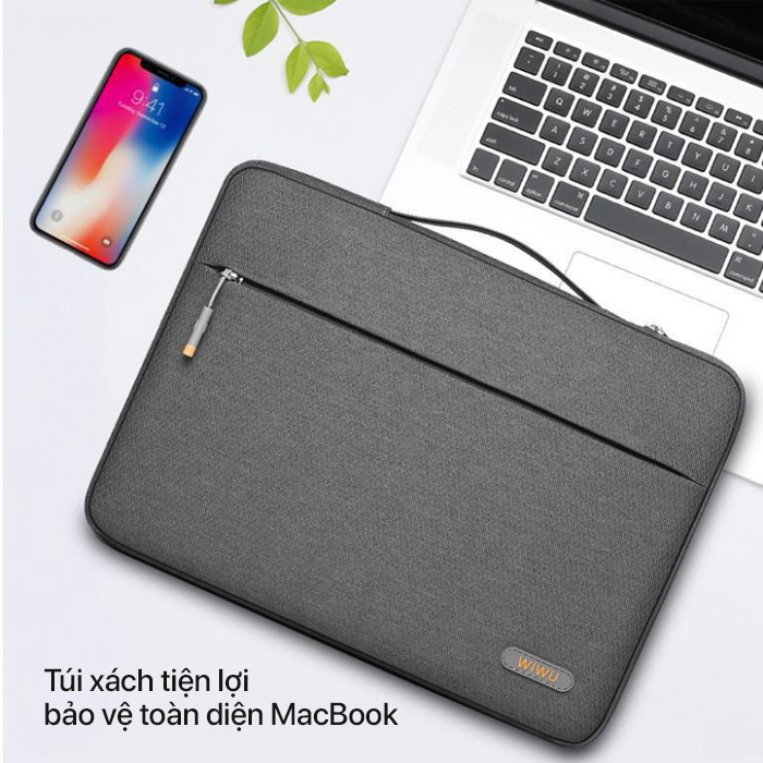 Túi chống sốc Wiwu Pilot Sleeve cho Macbook Pro 16" - Black 1 Túi chống sốc Wiwu Pilot Sleeve cho Macbook