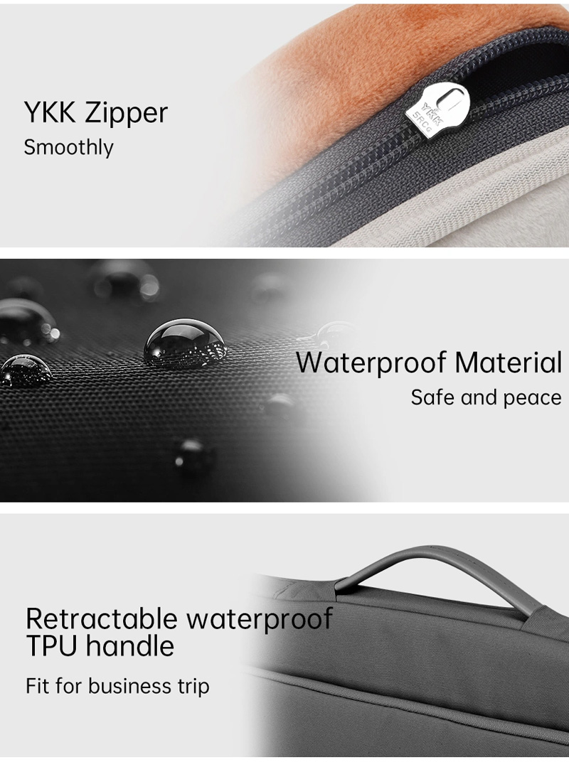 WIWU - TUI CHONG SOC ORA LAPTOP SLEEVE MB PRO 16.2" - BLACK 5 Túi chống sốc Wiwu Ora Laptop Sleeve cho Macbook Pro 16 inch