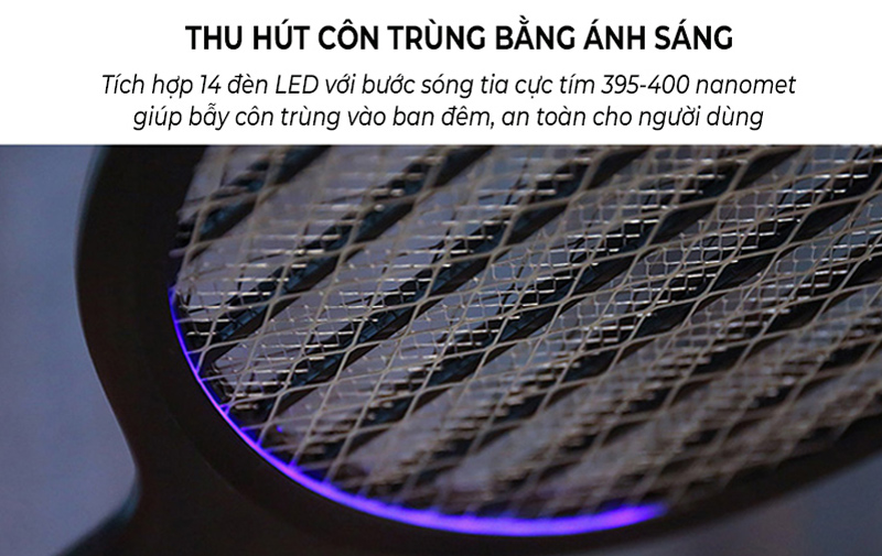 Vợt điện bắt muỗi thông minh Xiaomi Solove P1 - Red 2 Vợt điện bắt muỗi thông minh Xiaomi Solove P1